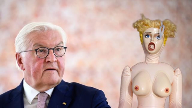 Bitte was? Obszöne Sexpuppe zieht bei Steinmeier ein!