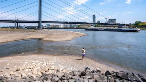 Wassermangel in Deutschland schon vom Weltraum aus zu sehen?