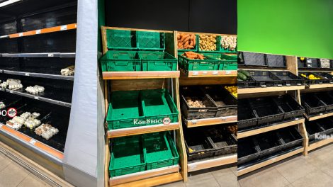 Lebensmittelversorgung in Kiew zusammengebrochen