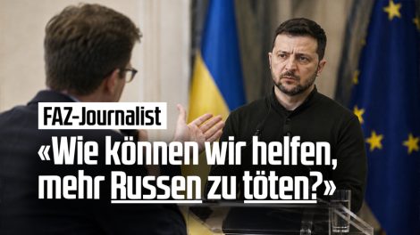 FAZ-Journalist sorgt für Skandal auf Selenskij-Pressekonferenz