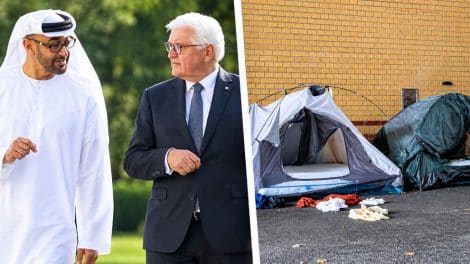 Scheich-Besuch: Steinmeier lässt Obdachlosen-Camp räumen
