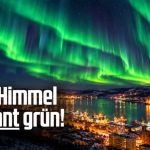 Spektakuläre Nordlichter: Murmansk versinkt im grünen Licht 1 Spektakuläre Nordlichter: Murmansk versinkt im grünen Licht