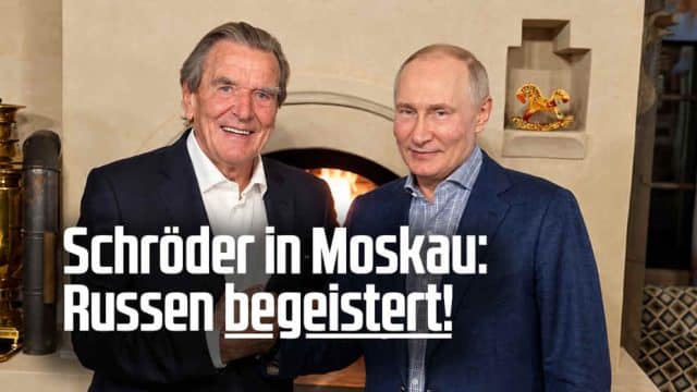 Schröder bei Putin: Was dann passiert, ist unglaublich!