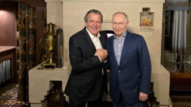 Putin feiert Geburtstag mit Gerhard Schröder in Moskau