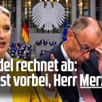 Irrenhaus Bundestag: Weidel spricht, Merz flüchtet, Hofreiter pöbelt